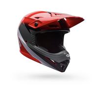 Bell MX-10 MIPS Aviator Casco da motocross, rosso/nero, Taglia L (59/60)