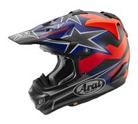 Casco MX-V EVO STARS & STRIPES DARK Nero Rosso ARAI - UE: L