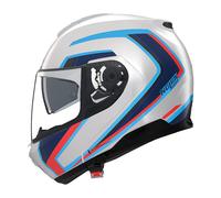 Casco Modulare Nolan N100-6 Radiante Bianco/Blu/Rosso MetalloM Bianco,Blu,Rosso Metallo
