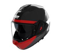 Nolan Casco Modulare N120-1 BLOCCO 357 Nero/Antracite/Rosso/Bianco Taglia M