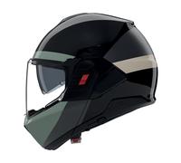 Casco Modulare Nolan N120-1 BLOCCO 358 Nero / Antracite / Verde grigio / Avorio Taglia:M