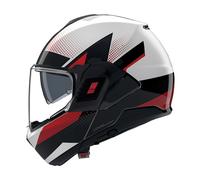 Casco N120-1 CICLONE Bianco Rosso NOLAN - UE: M