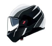 Casco Modulare Nolan N-120-1 Fluente Bianco/Nero/Antracite MetalloM Bianco,Nero,Antracite Metallo