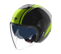 Casco Jet Nolan N20-2 VISOR DOLCE VITA 352 Nero / Verde Impulso Taglia:XXS
