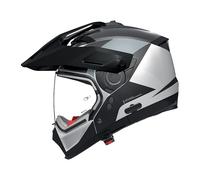 Nolan Casco Crossover N70-2 X Turbine 349 Bianco/Nero/Grigio Taglia M