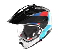 Nolan casco componibile N70-2 X 06 Turbine - 350 Nero blu rosso lucido L
