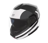 Casco Modulare Nolan N90-3 ROBOTO 348 Nero / Argento / Bianco
