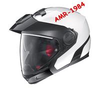CASCO NOLAN N40 FULL SPECIAL PLUS N-COM COLORE 33 BIANCO METALLIZATO TG. TUTTE