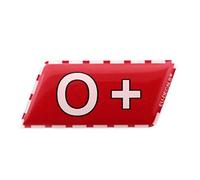 Casco O+ Blood Type Unscratchable 3D Decal sticker MioVespa collezione per corse e uso stradale