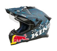 Kini ADV X Red Bull 2.0, casco avventura S male Opaco Blu Scuro/Bianco/Blu