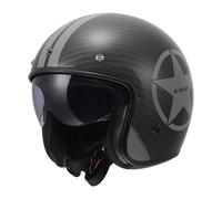 Casco Jet Carbonio Ls2 OF601 Bob II Star Grigio Lucido XS