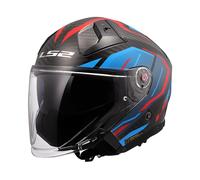 Casco OF603 INFINITY 2 Carbon URUS Rosso Nero Blu LS2 - UE: XL