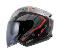 LS2, Casco Moto Jet INFINITY II CARBON URUS Gloss Red, S