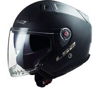 LS2 Casco Moto Jet Infinity II Solid Nero Opaco XL