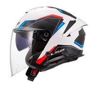 Casco OF618 VERSO 2 Bianco Blu Rosso LS2 - UE: XS