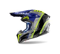 Casco Off-Road Airoh AVIATOR 3 HIMA Blue Gloss Taglia:S
