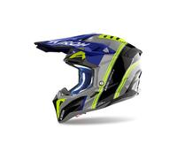 Casco Off-Road Airoh AVIATOR 3 HIMA Blue Gloss Taglia:XXL