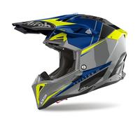 Casco Off Road Airoh AVIATOR 3 Push Blue Gloss Taglia:XXL