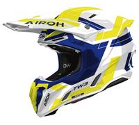 Casco Off-Road Airoh TWIST 3 DYNASTY Blue/Yellow Gloss