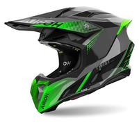 Casco Off-Road Airoh TWIST 3 SHARD Green Gloss