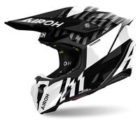 Casco Off-Road Airoh TWIST 3 THUNDER Black/White Gloss Taglia:XL