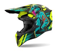 Casco Off-Road Airoh WRAAAP CYBER Yellow Matt Taglia:S