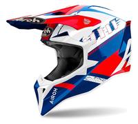 Casco Off-Road Airoh WRAAAP FEEL Blue/Red Gloss Taglia:XXL