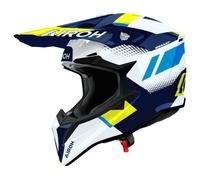 Airoh Casco Off-Road WRAAAP VISION Giallo/Blu Gloss Taglia S