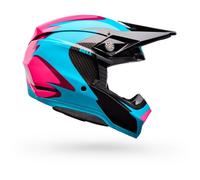 Bell Moto-10 Spherical Fluid, casco da motocross S male Nero/Turchia/Fucsia