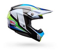 Bell Moto-10 Spherical Grid, casco da motocross M male Blue/White/White