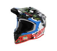 CASCO OFF ROAD ENDURO ACER IANCO NERO LINEAR 22-06 GRAPHIC TAGLIA M