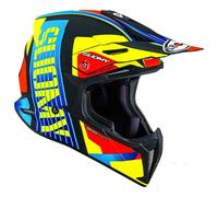 Suomy X-Wing Amped, casco a croce XS male Nero/Giallo/Rosso/Azzurro