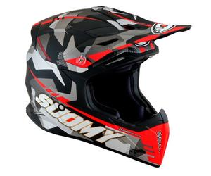 Casco Off-Road Suomy X-WING Camouflager Matt Red Taglia:M