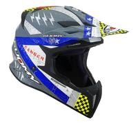 Suomy X-Wing Jetfighter, casco a croce M male Opaco Grigio/Giallo/Bianco/Blu