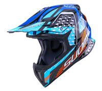Suomy X-Wing Motley Casco da motocross, nero-blu, taglia S per maschi