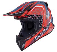 Suomy X-Wing Motley Casco da motocross, nero-rosso, taglia M per maschi