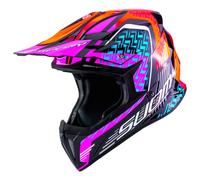 Suomy X-Wing Motley Casco da motocross, nero-rosso-porpora, taglia L per maschi