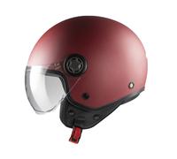 CASCO ONE LITE MATTO ROSSO SCURO CASCO JET VISIERA CORTA