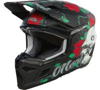 ONeal 3SRS Melancia, casco a croce S male Opaco Nero/Verde/Rosso