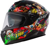 ONeal Challenger Crank, casco integrale S male Nero/Rosso/Verde/Giallo