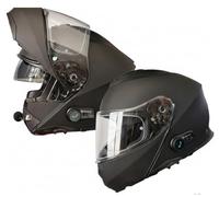 Casco Origine Logic BT Casco Modulare con Interfono Bluetooth Integrato, Omologazione ECE 22.06 P/J, Nero Opaco tg M 57/58