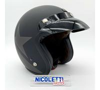 CASCO ORIGINE PRIMO STAR TITANIUM BLACK MATT VINTAGE