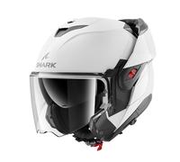 SHARK, Casco Moto Modulare OXO BLANK Pearly White W05, S