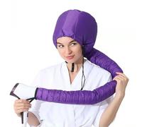 Casco per Asciugatura Capelli, Cuffia per Asciugacapelli Manuali, Regolabile Elastica Cuffia Termica per Capelli, per Asciugatura, Acconciatura, Arricciatura (Viola)