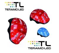 Casco Per Bambino Bambina in ABS con Schiuma EPS Chiusura Regolabile Colore Blu