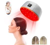 Casco Per La Crescita Dei Capelli, Berretto Per Fototerapia A Doppia Lunghezza D'Onda 660Nm 850Nm Con 120 Led Per Uomo E Donna, Migliora La Salute Del Cuoio Capelluto, Riduce La Forfora,Grey