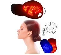 Casco per La Ricrescita dei Capelli, Lampada Da 90 Led Perline Luce Rossa E Blu Cappello Per Ricrescita Rapida Dei Capelli Per Perdita Di Capelli, Con Timer Da 15-30 Minuti