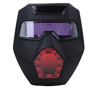 Casco per molatura Protezione per saldatore Oscuramento automatico Casco per saldatura montato sulla testa Ampio campo visivo per saldatura ad di argon Materiale in silicone PP