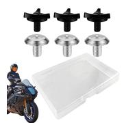 Casco per motociclisti a vite - Viti per visiera del casco, viti di sostituzione del casco per motociclisti - 7 pezzi di viti in alluminio e ABS in una dimensione compatta adatta per molti modelli di