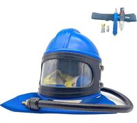 Casco per Sabbiatura Alimentazione Sicura dell'Aria Casco per Sabbiatura con Protezione Protettiva per Spalla per Sabbiatura Dotato di Termostato per Sabbiatrice per Donna E Uomo